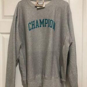 Champion Sweatshirt Hoddie gray nwt size large